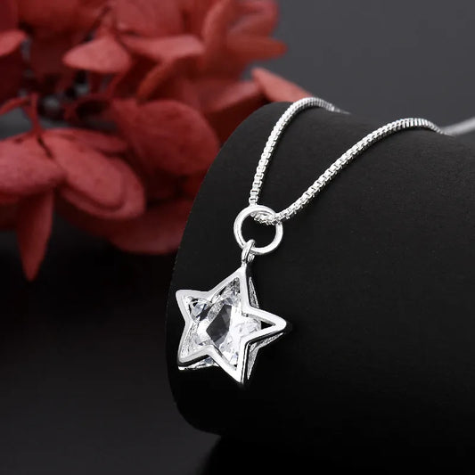Crystal Star Necklace for Women