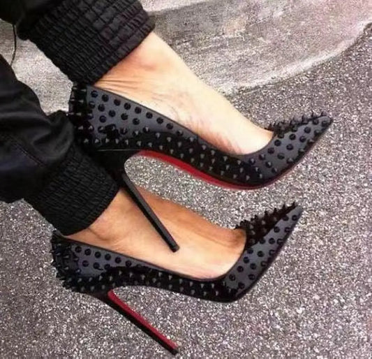 Pumps Summer Rivet High Heels
