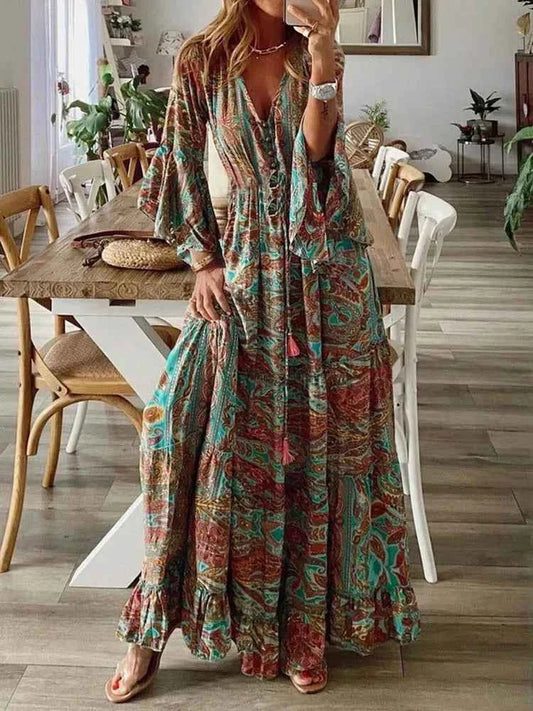 Bohemian Beach Maxi Dress