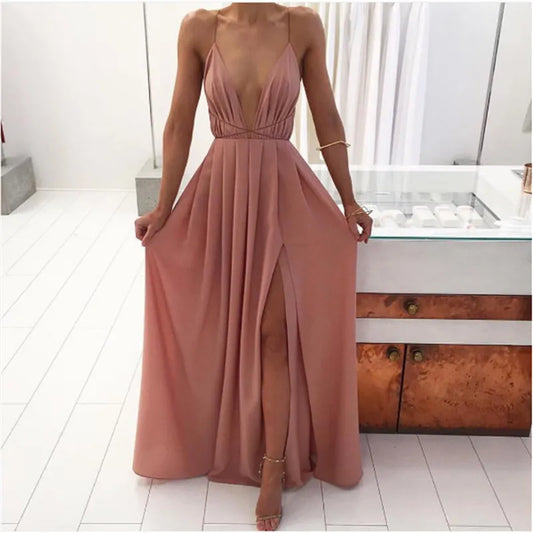 Women Boho Maxi Club Dress