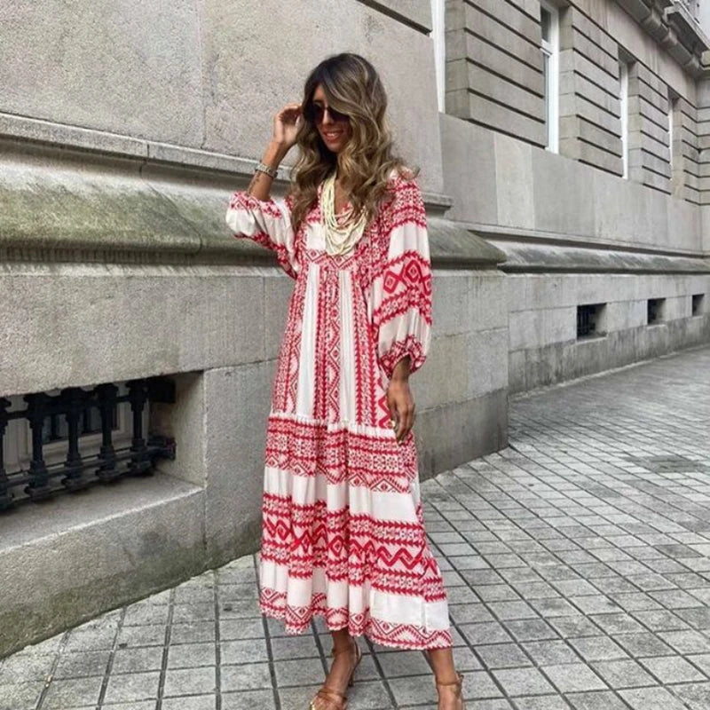 Women Dress Summer Puff Sleeve