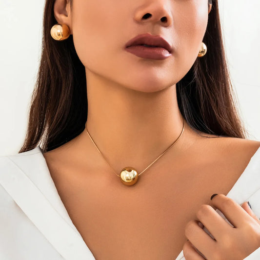 High Quality Punk Big Ball Pendant