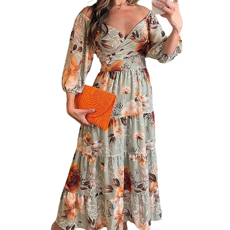 Women Print High Waist Holiday