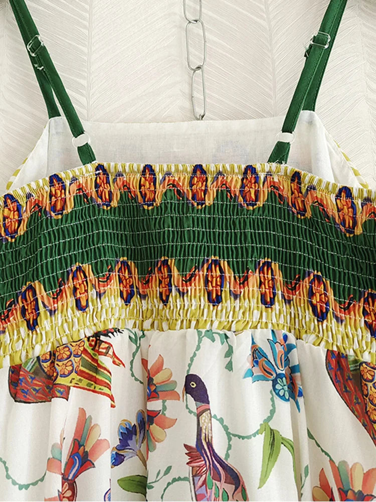 Holiday Printed Long Maxi Dresses